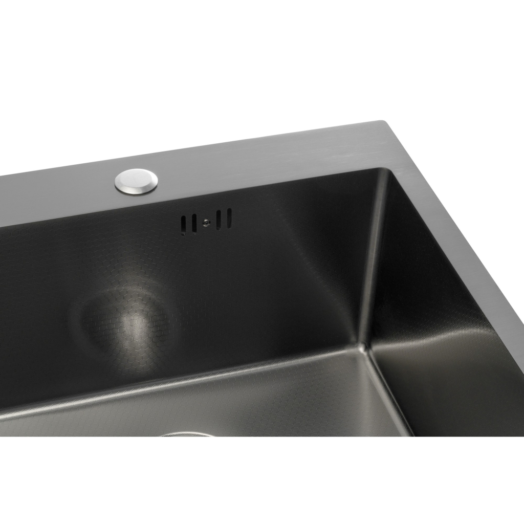 Мийка кухонна GRANADO Galera S201 black honeycomb (GS02201BH) - зображення 8