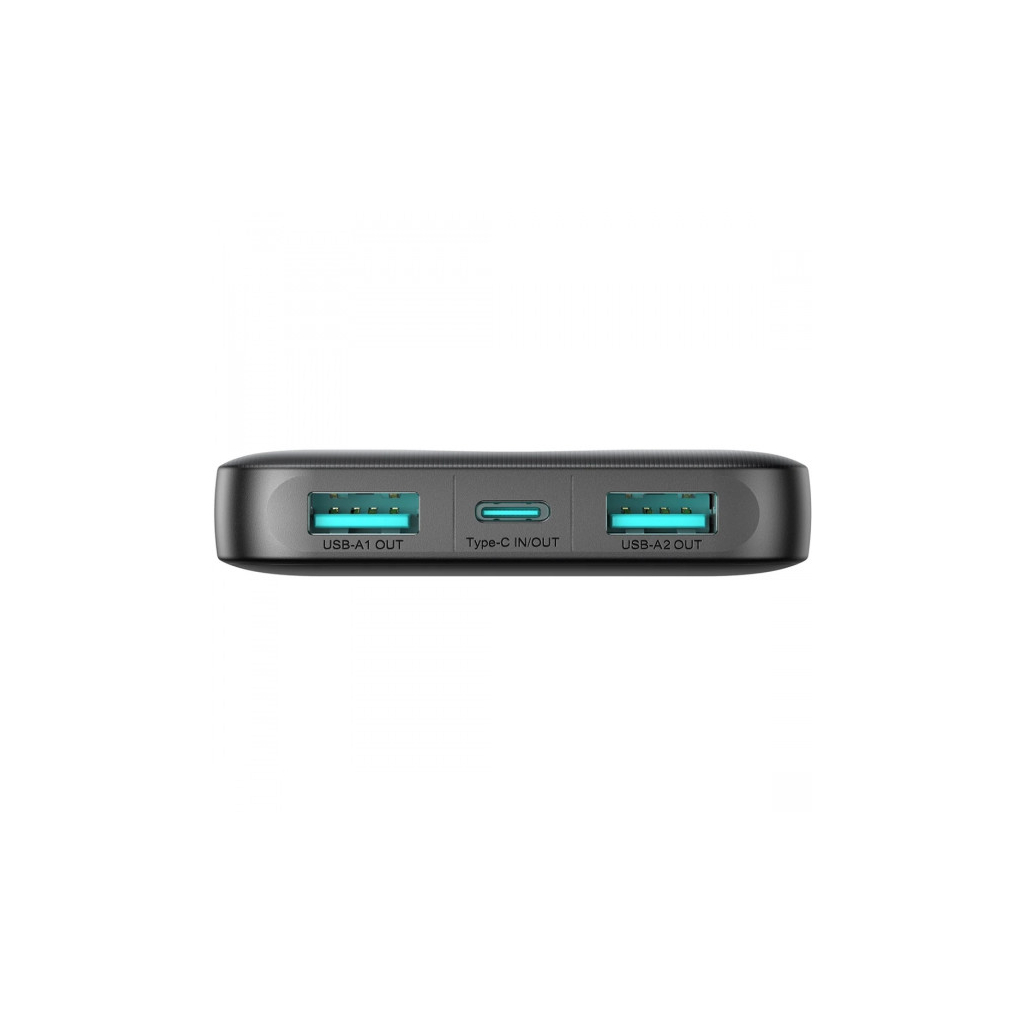 Батарея універсальна JOYROOM 10000mAh 12W 2*USB-A, USB-C In/Out, Black (JR-PBF12 / 6956116713256) - зображення 3