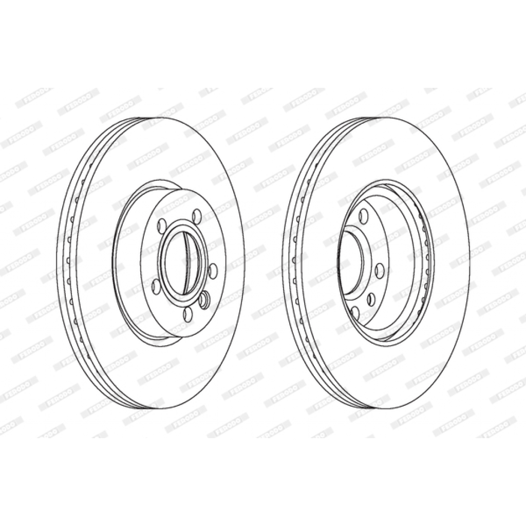 Гальмівний диск FERODO DDF1160C - зображення 1