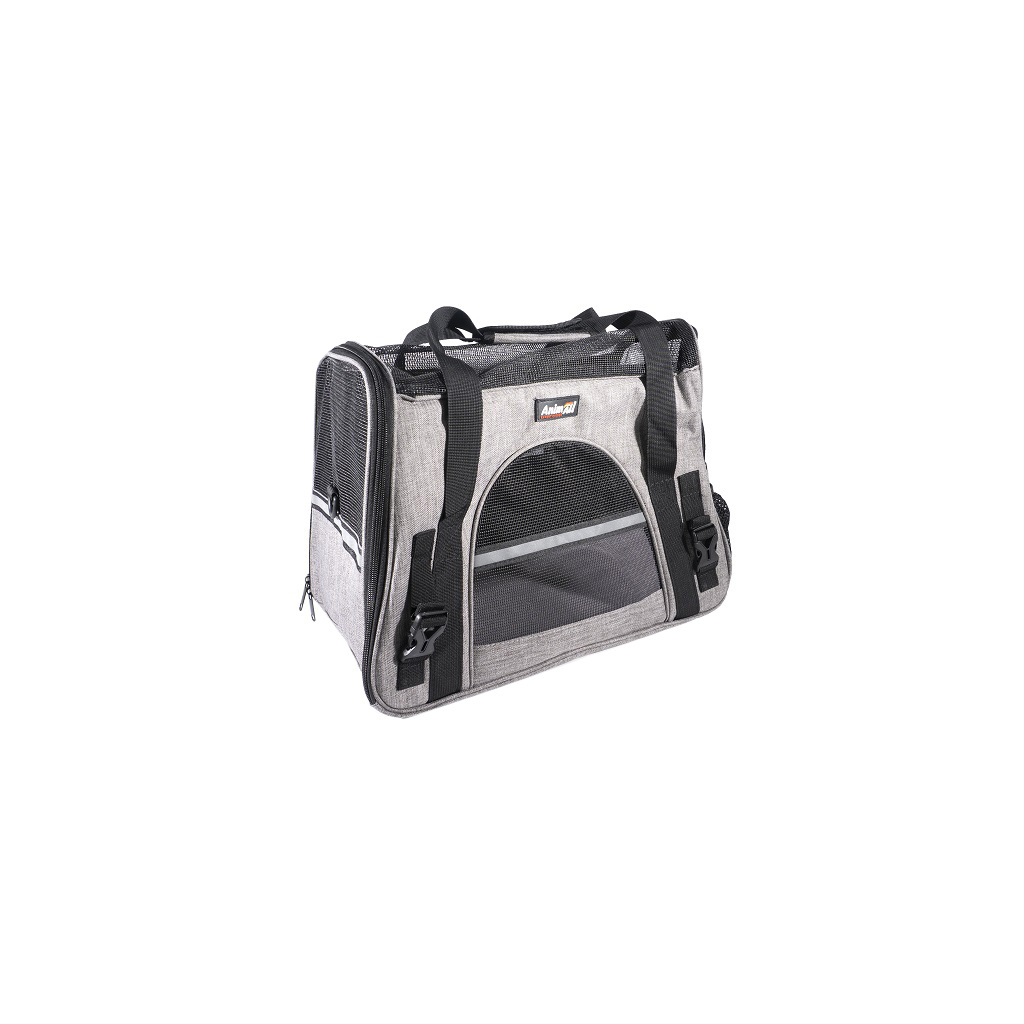 Переноска для тварин AnimAll HJ-8003 м'яка 48х25х33 см сіра (2000981206253) - зображення 1