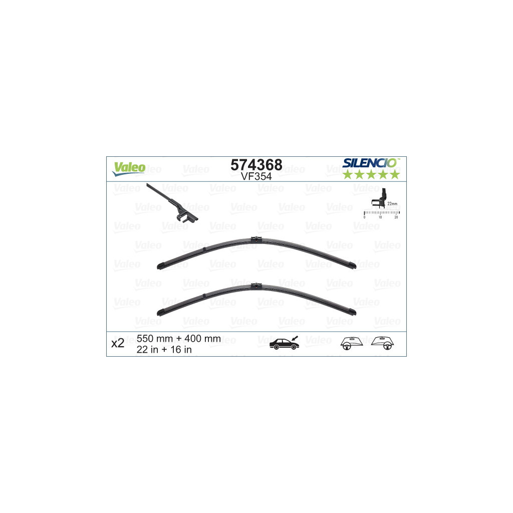 Щітка склоочисника Valeo 574368 - зображення 1