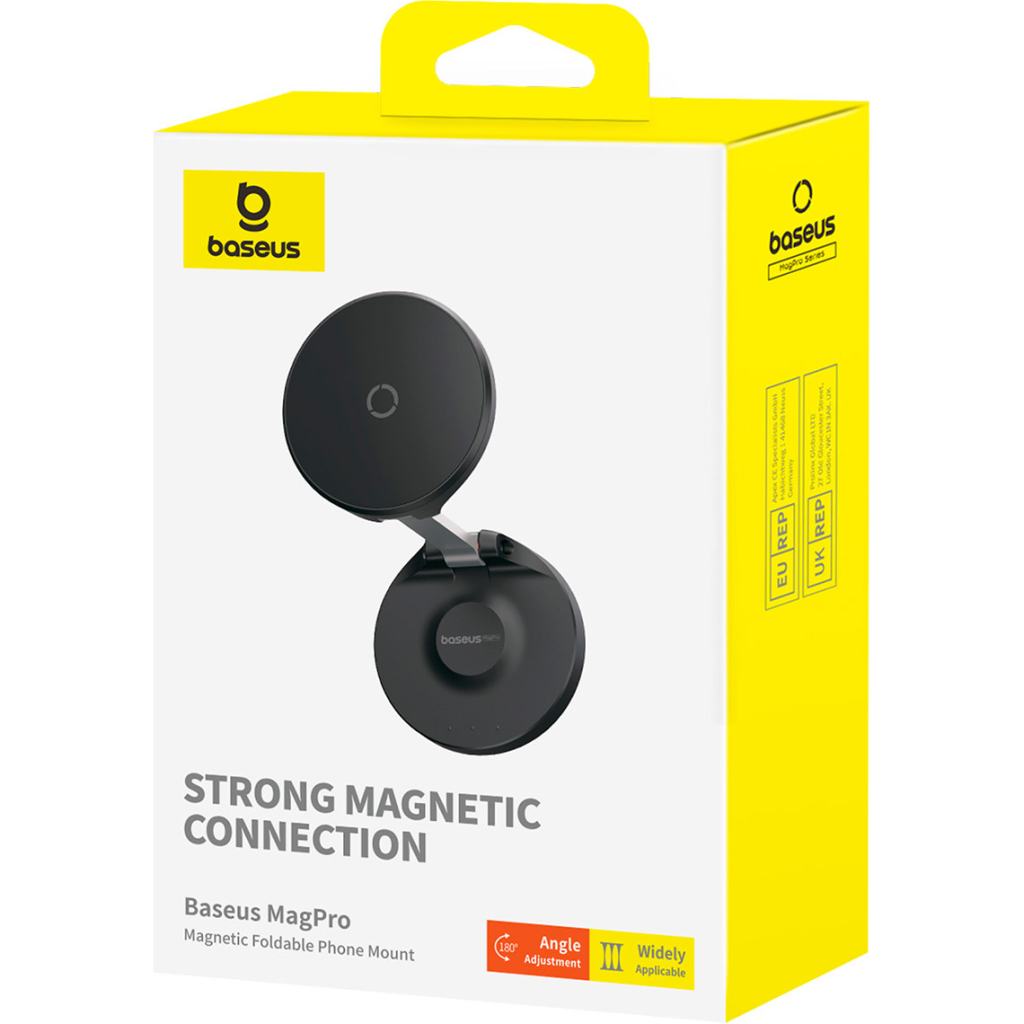 Універсальний автотримач Baseus MagPro Magnetic Foldable Phone Mount Cluster Black (B10564101121-00) - зображення 6