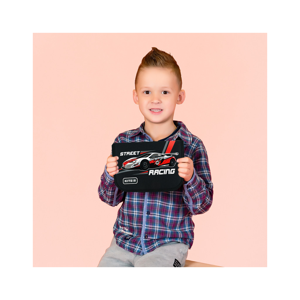 Пенал Kite Racing 621, 1 відділення, 1 відворот (K24-621-4) - зображення 7