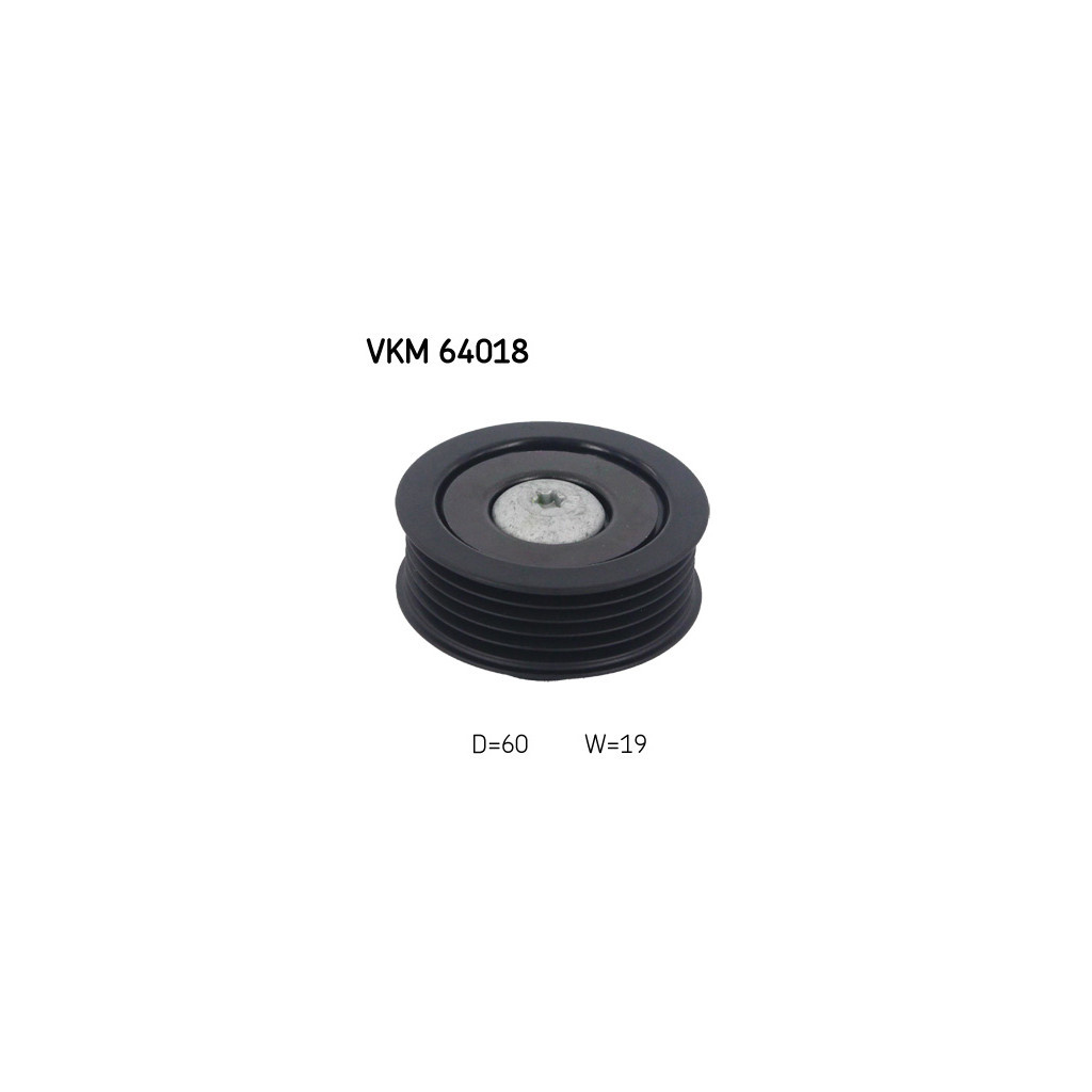 Ролик натягувача ременя SKF VKM 64018 - зображення 1
