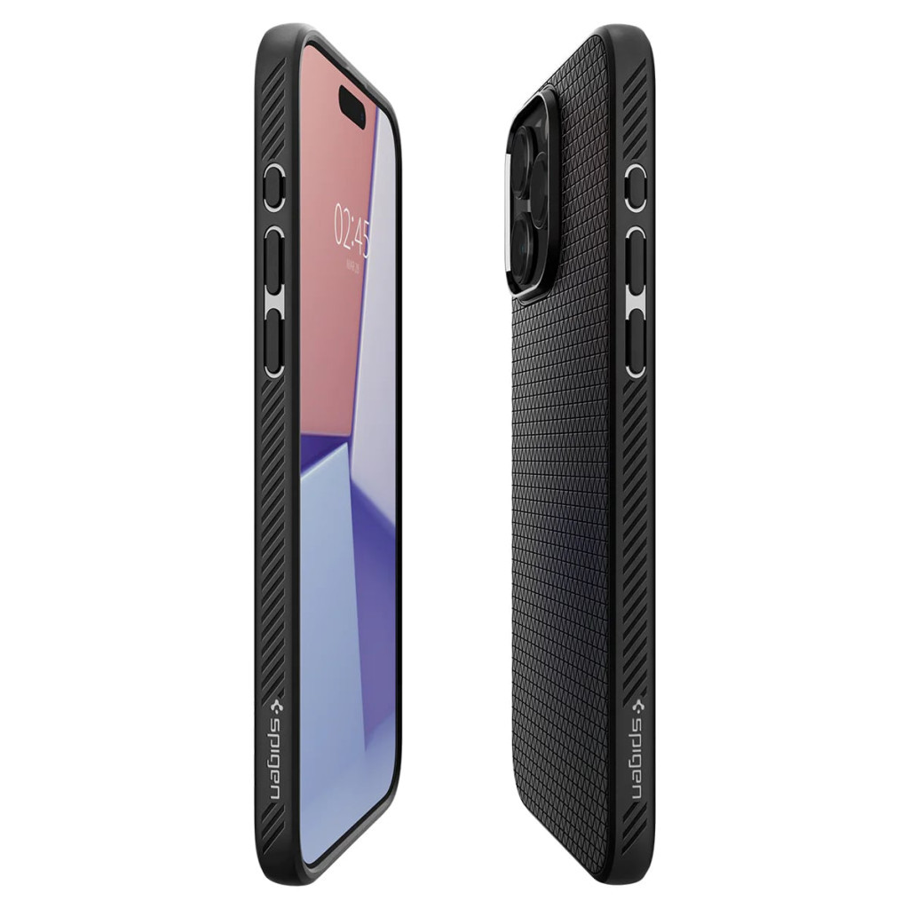 Чохол до мобільного телефона Spigen Apple iPhone 15 Pro Liquid Air Matte Black (ACS06704) - изображение 6