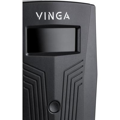 Пристрій безперебійного живлення Vinga LCD 600VA plastic case (VPC-600P) - зображення 8