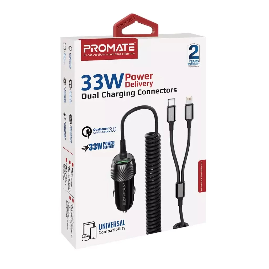 Зарядний пристрій Promate powerdrive-33pdci.black - зображення 2