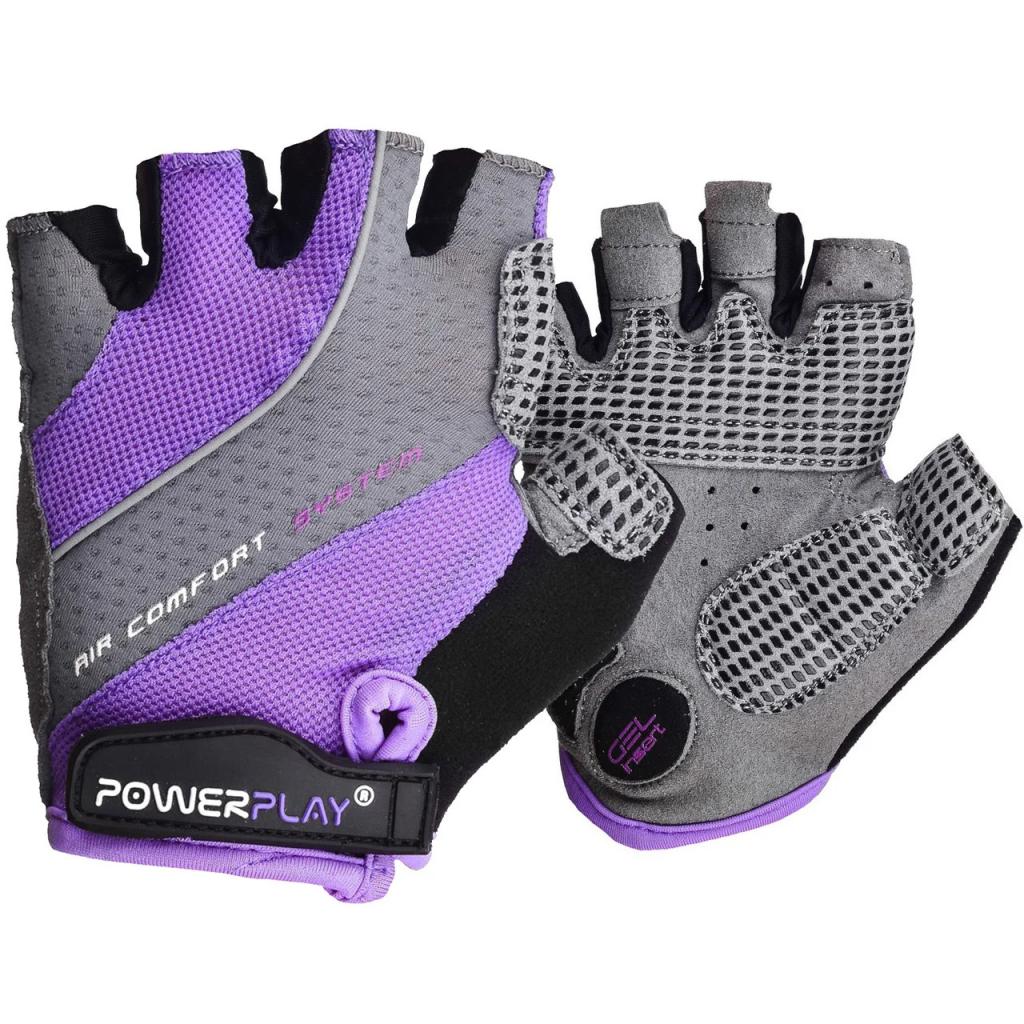 Велорукавиці PowerPlay Women 5023 Purple S (5023A_S_Purple_Lady) - зображення 1