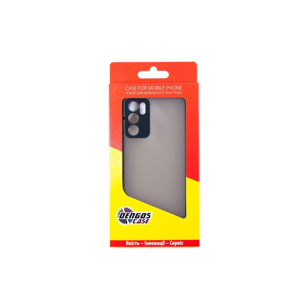 Чохол до мобільного телефона Dengos Matte OPPO A16 (black) (DG-TPU-MATT-103) - зображення 3