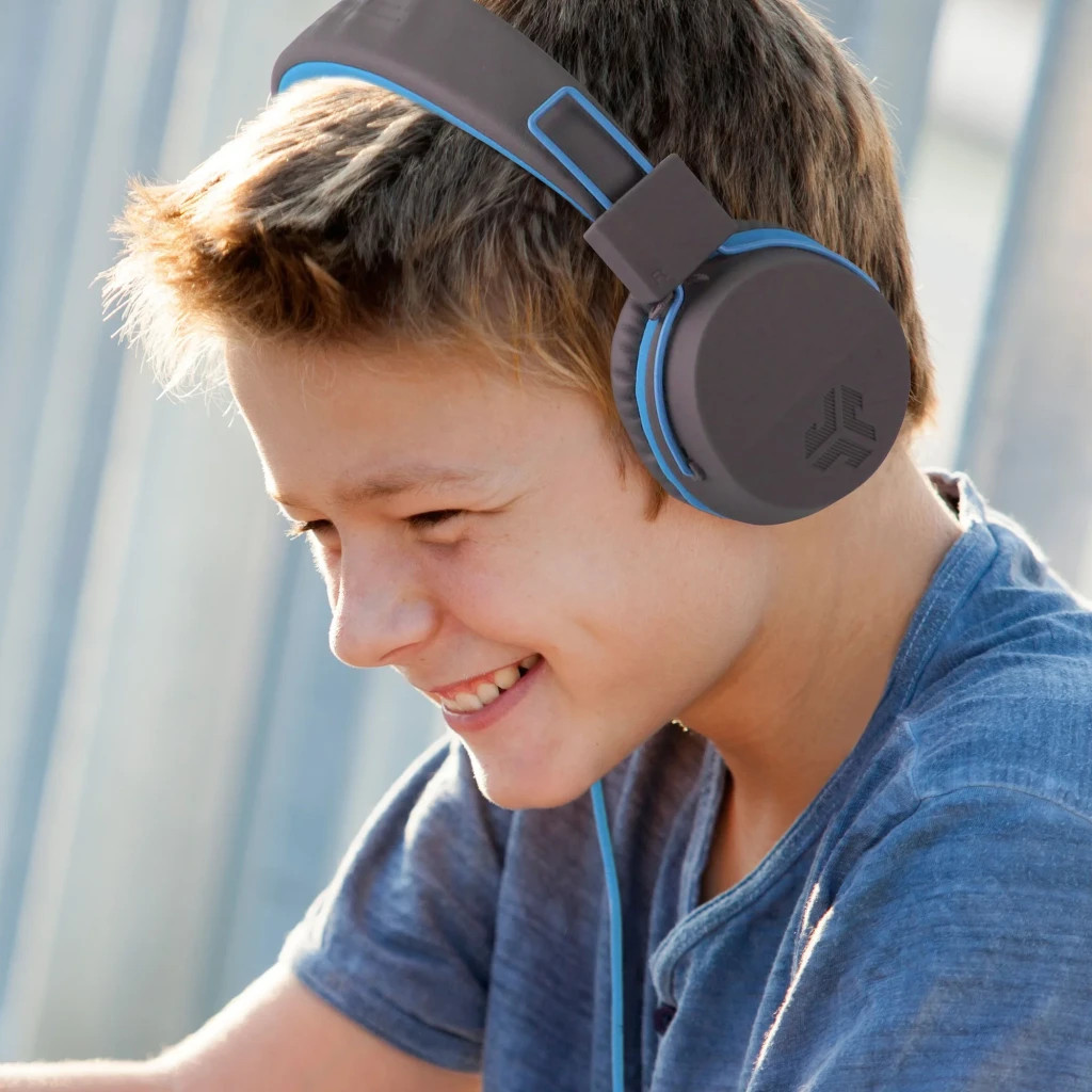 Навушники Jlab JBuddies Studio Kids Wired Graphite/Blue (IEUHJKSTUDIORGRYBLU6) - зображення 5