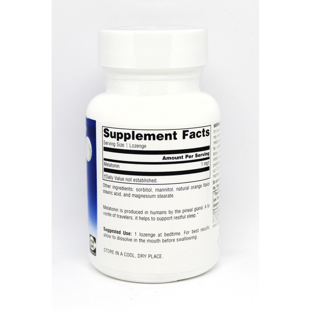 Амінокислота Source Naturals Мелатонін 1 мг, Смак Апельсину, Sleep Science, 100 таблеток (SNS-00706) - зображення 2