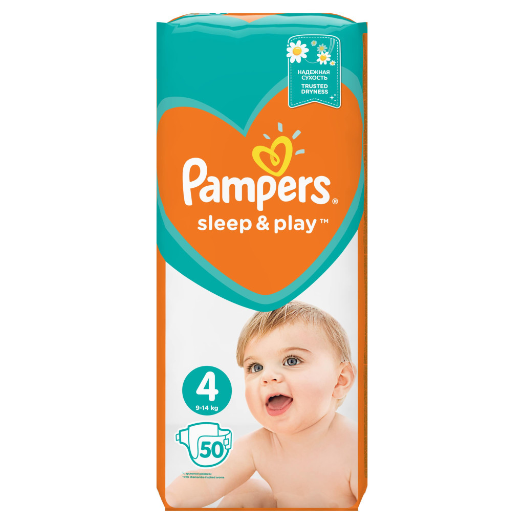 Підгузки Pampers Sleep & Play Maxi Розмір 4 (9-14 кг), 50 шт (8001090669056) - зображення 2