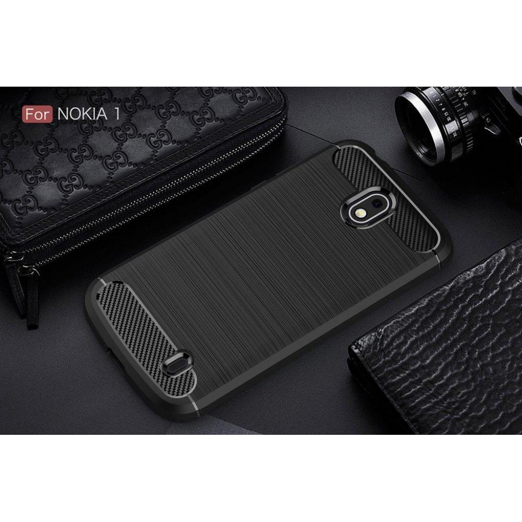 Чохол до мобільного телефона Laudtec Nokia 1 Carbon Fiber (Black) (LT-N1B) - зображення 5