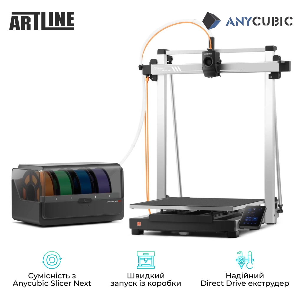 3D-принтер Anycubic Kobra 3 Max Combo (KB3MBKOA-O/DSHZBK0D-0) - зображення 2