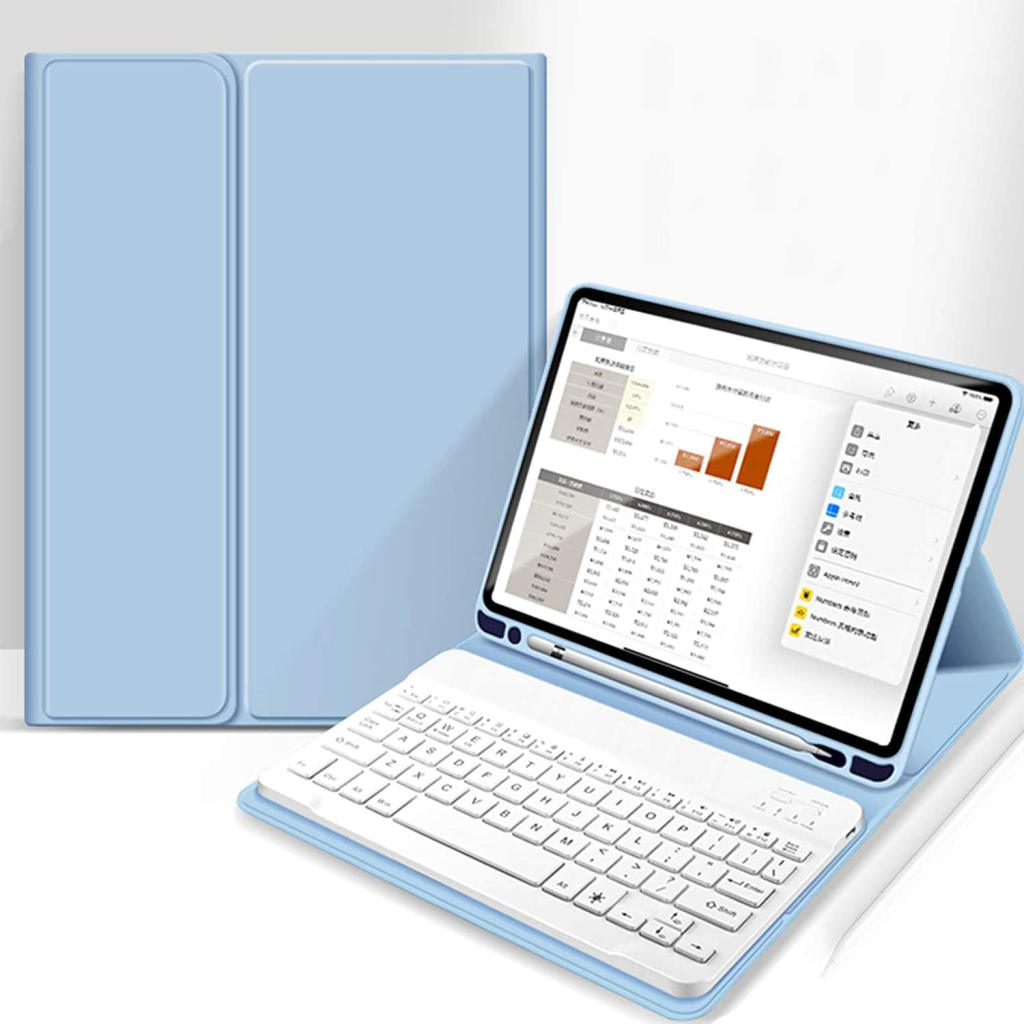 Чохол до планшета BeCover with keyboard Apple iPad Pro 13" M4 2024 Light Blue (713005) - зображення 4