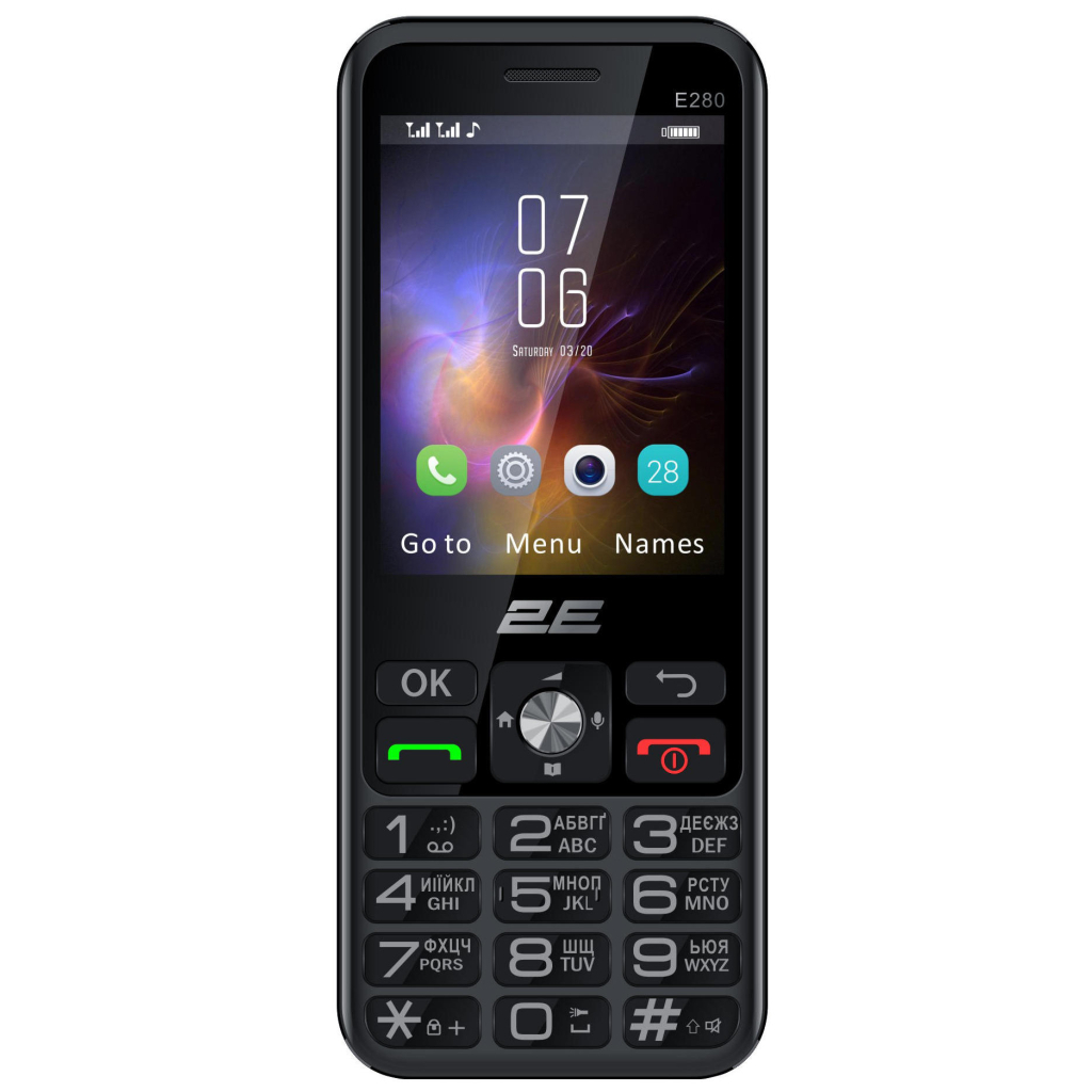 Мобільний телефон 2E E280 2025 Black (694743656220) - зображення 2