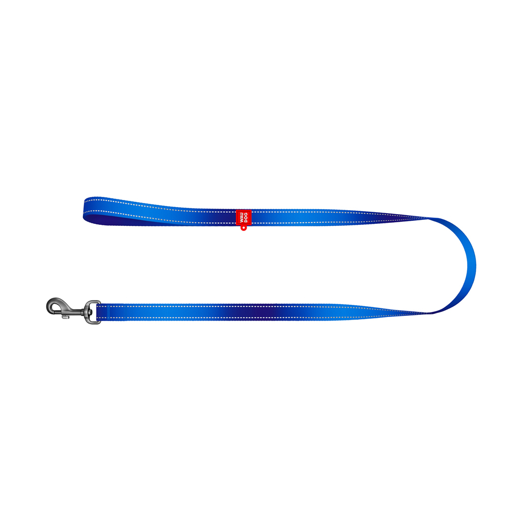 Повідець для собак WAUDOG Nylon Mono світловідбивний, S, Ш 15 мм, Д 300 см, синій (464312) - зображення 3