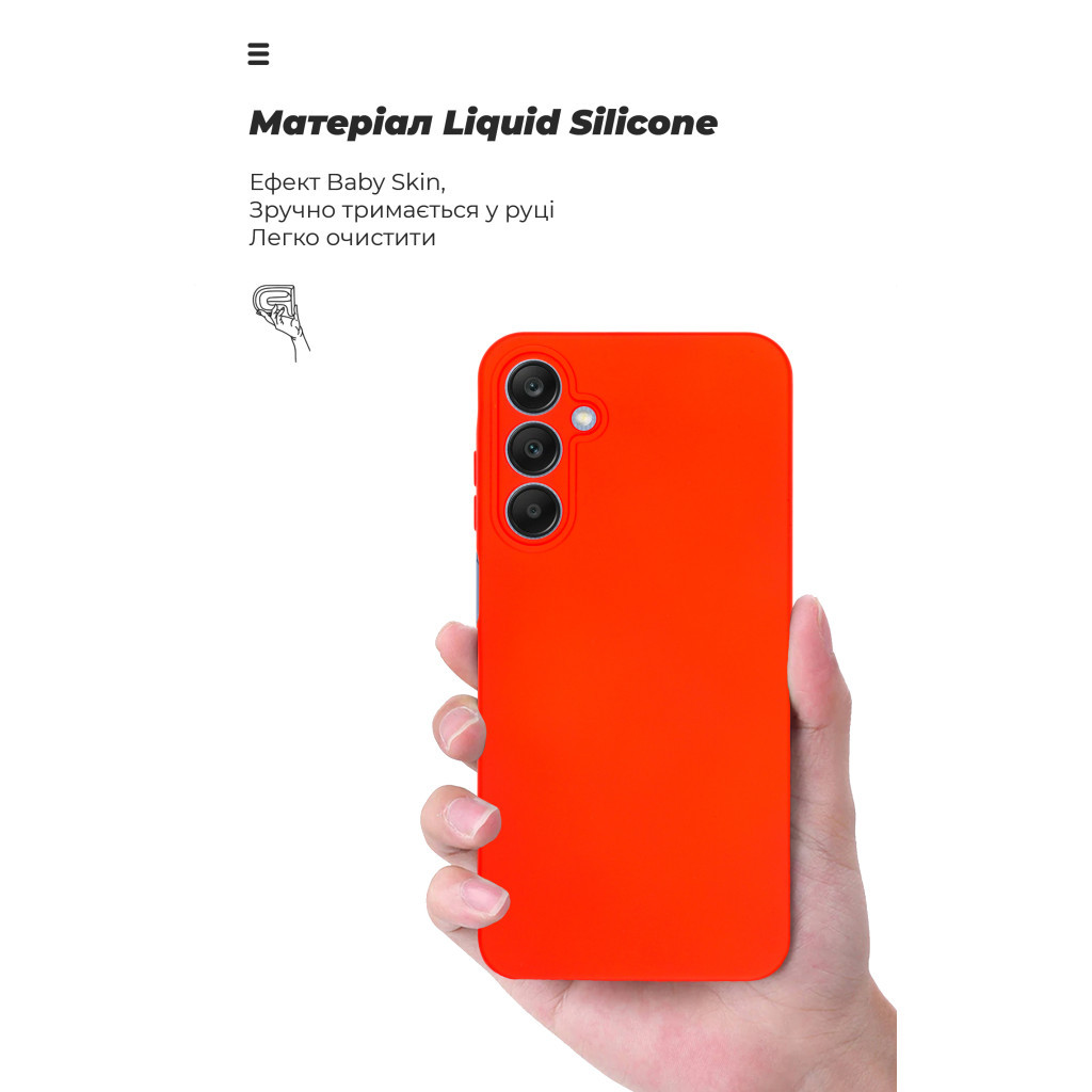 Чохол до мобільного телефона Armorstandart ICON Case Samsung A25 5G (A256) Camera cover Red (ARM76986) - зображення 6