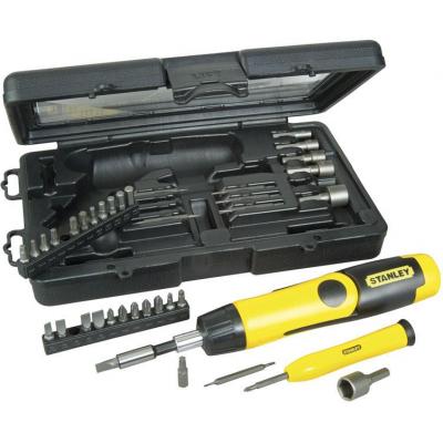 Набір викруток Stanley Pistol Grip Ratchet з храповим механ., 36 вставк. (0-63-038) - изображение 1