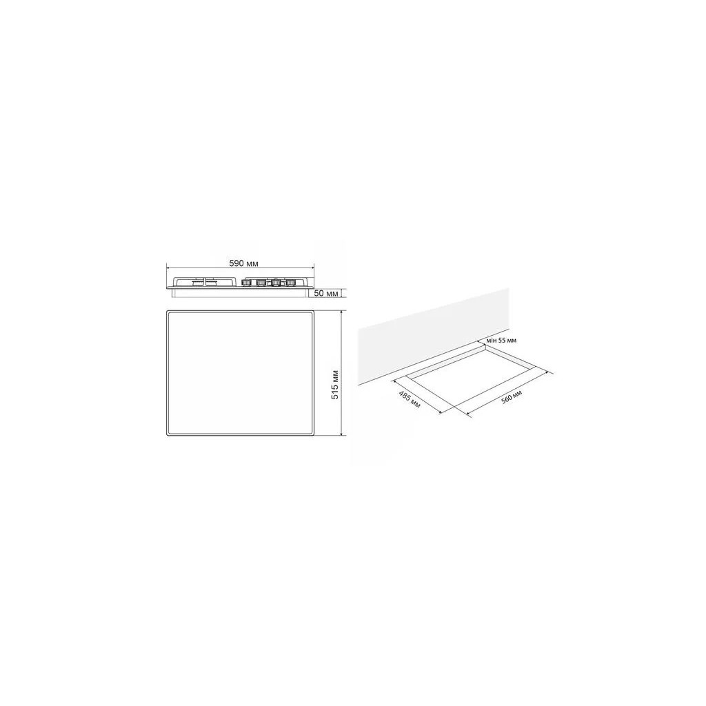 Варочна поверхня Eleyus IRMA 60 BL CF - зображення 11