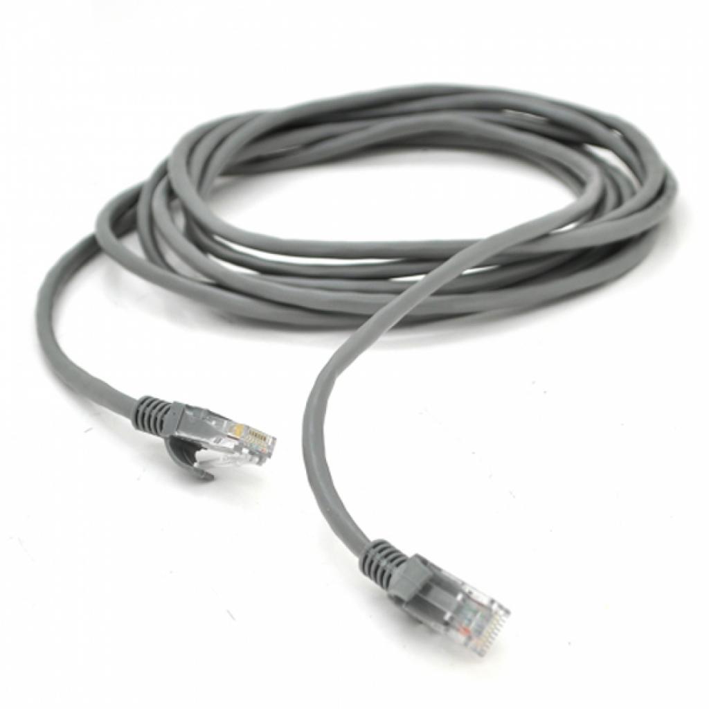 Патч-корд 25м, RJ-45, Cat.5e, CCA, біметал, сірий Ritar (PCR-CCA/25G / 00227) - зображення 1