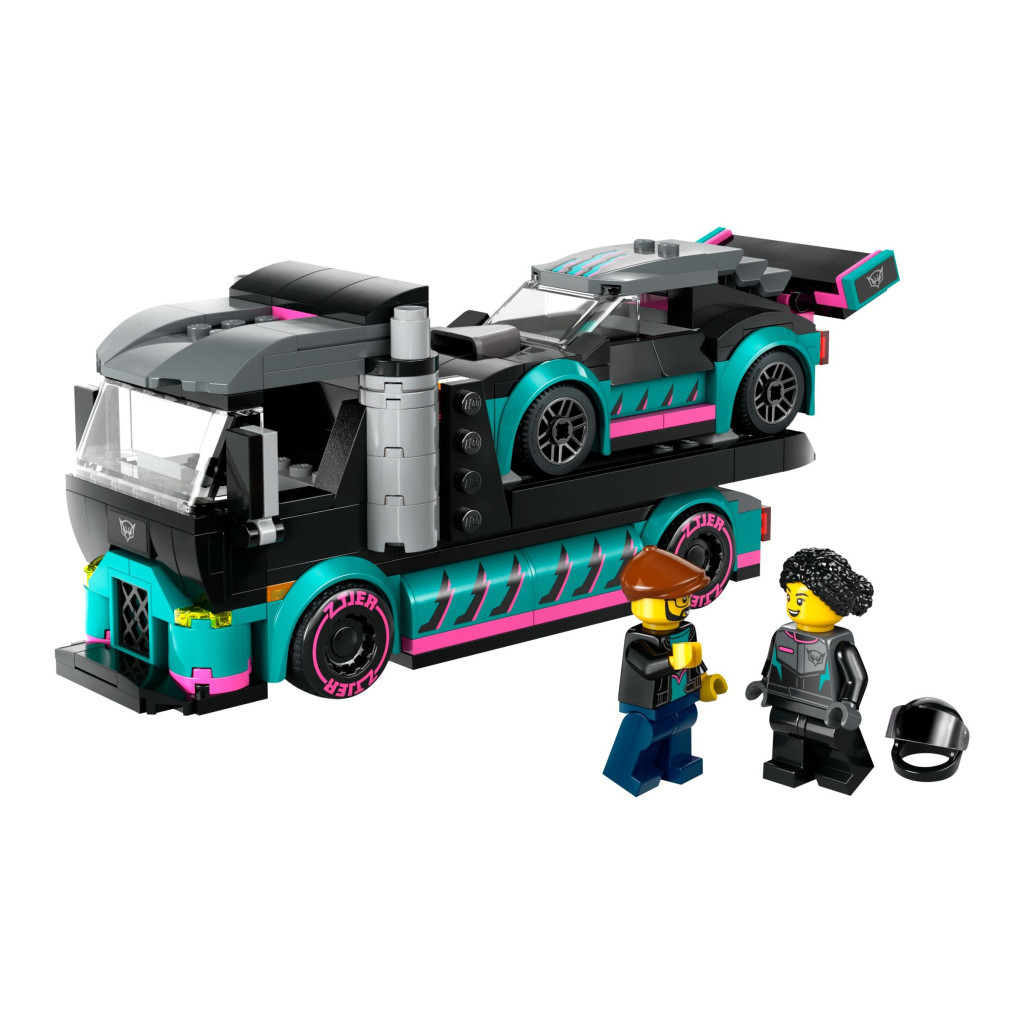 Конструктор LEGO City Автомобіль для перегонів й автовоз 328 деталей (60406) - зображення 2