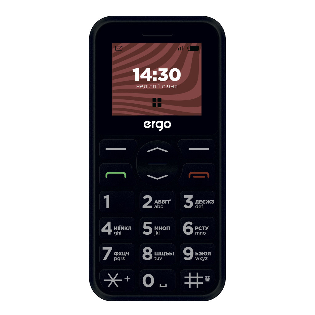 Мобільний телефон Ergo R181 Black - зображення 1
