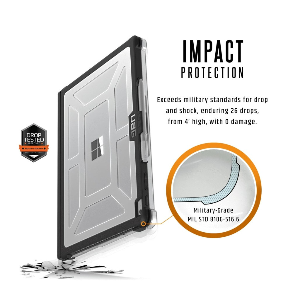 Чохол до ноутбука UAG 13.5" Microsoft Surface Book Plasma, Ice (SFBKUNIV-L-IC) - зображення 5