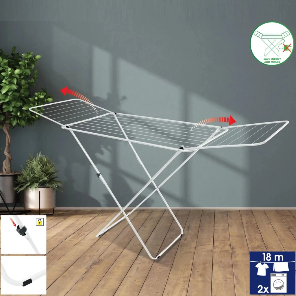 Сушарка для білизни Casa Si Kolibri 18m White Підлогова (CS42191C06D) (DAS302860) - зображення 5