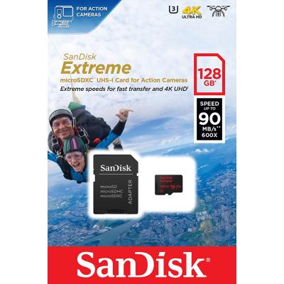 Карта пам'яті SanDisk 128GB microSDXC class 10 UHS-I 4K Extreme Action (SDSQXVF-128G-GN6AA) - зображення 3