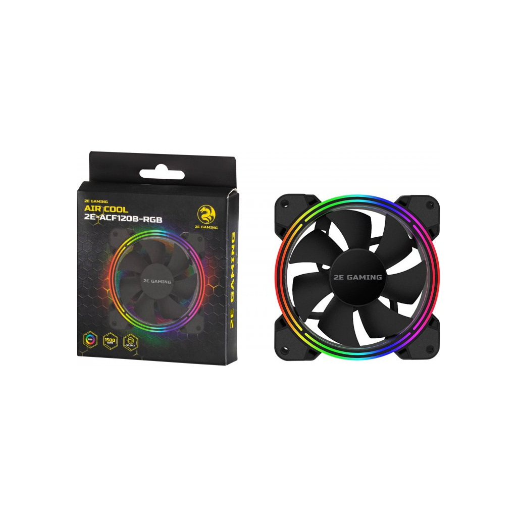 Кулер до корпусу 2E GAMING AIR COOL (ACF120B-RGB) (2E-ACF120B-RGB) - зображення 6