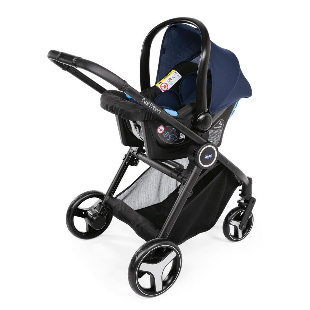 Коляска Chicco 3 в 1 Trio Best Friend + Comfort Синя (79420.79) - зображення 7