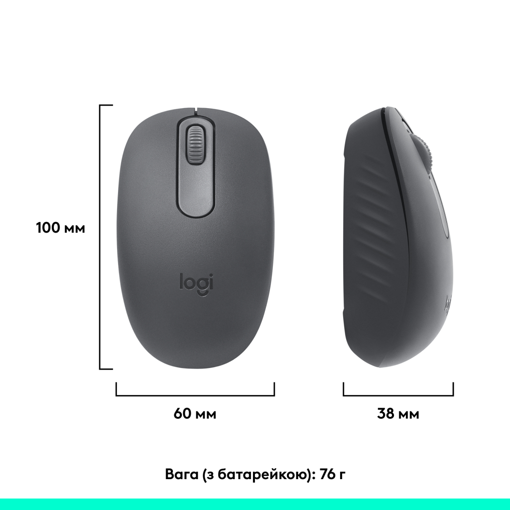 Мишка Logitech M196 Bluetooth Graphite (910-007459) - зображення 12