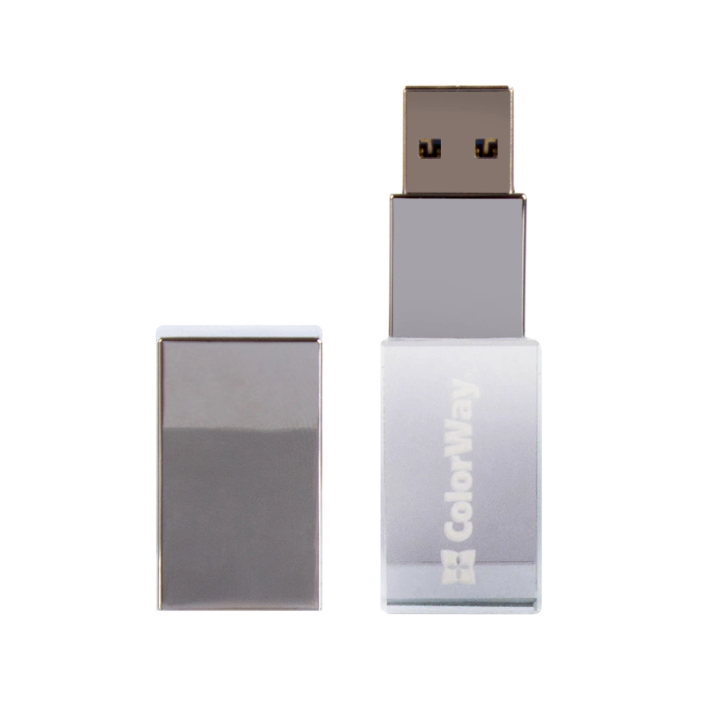 USB флеш накопичувач ColorWay 64GB ColorWay Crystal USB 3.0 (CW-USBCL64) - изображение 2