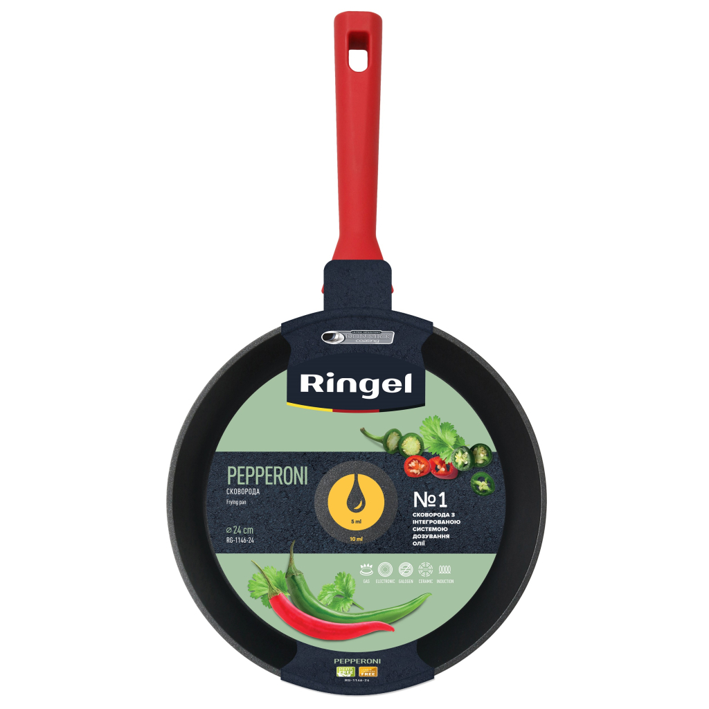 Сковорода Ringel Pepperoni 24 см (RG-1146-24) - зображення 2