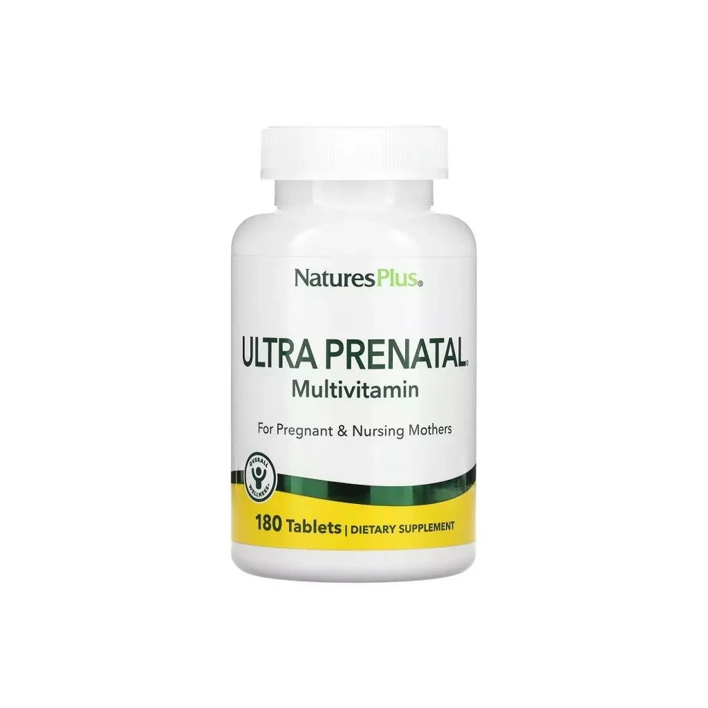 Вітамінно-мінеральний комплекс Natures Plus Мультивітаміни Ультрапренатальні, Ultra Prenatal Multivitamin, 180 таблеток (NAP-03085) - зображення 1