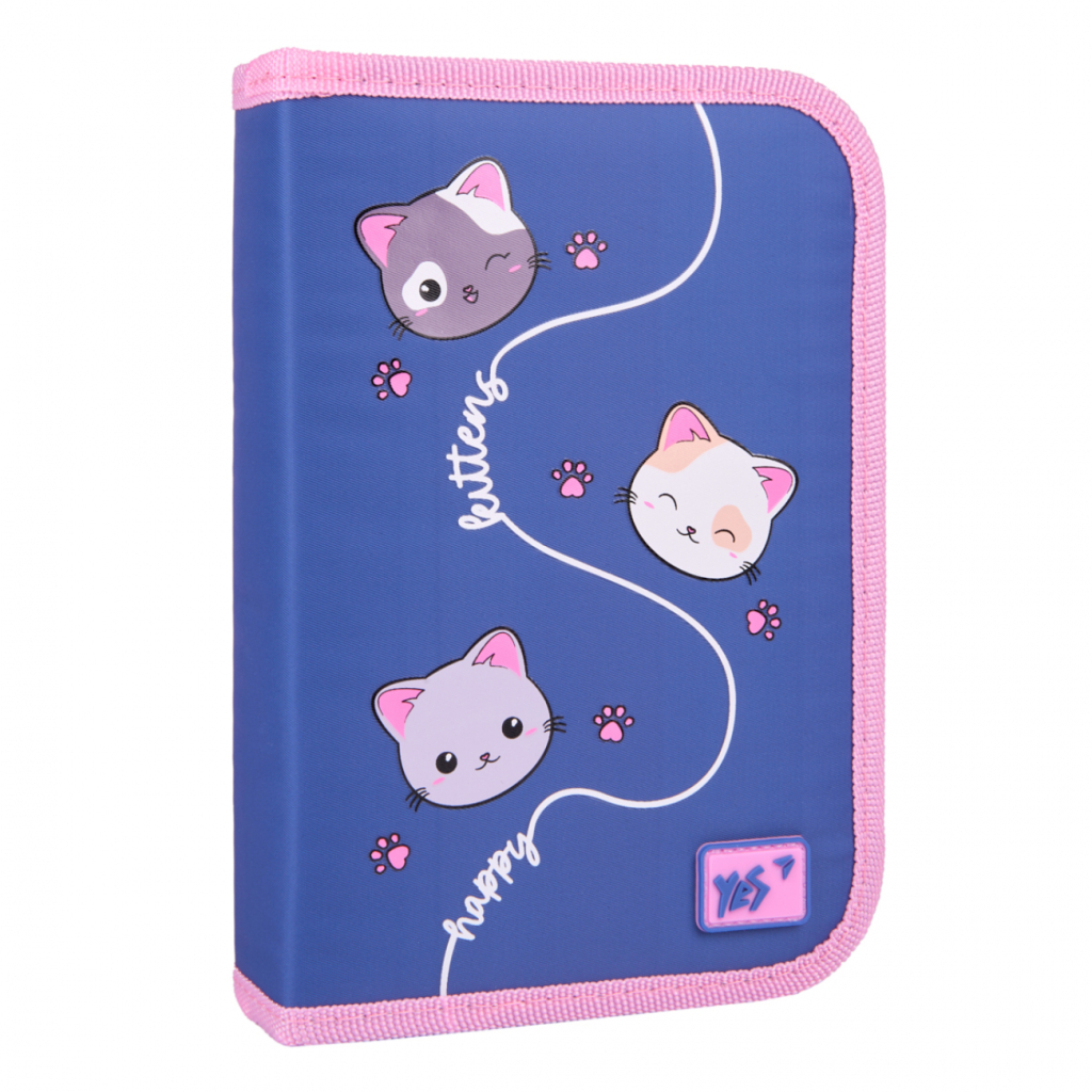 Пенал Yes Mewo-Meow HP-04 твердий одинарний з двома клапанами (533623) - зображення 1