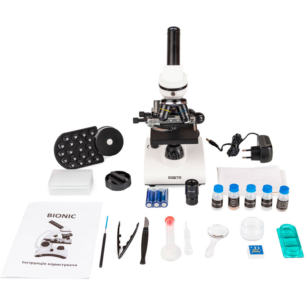 Мікроскоп Sigeta Bionic 40x-640x + смартфон-адаптер (65275) - зображення 10