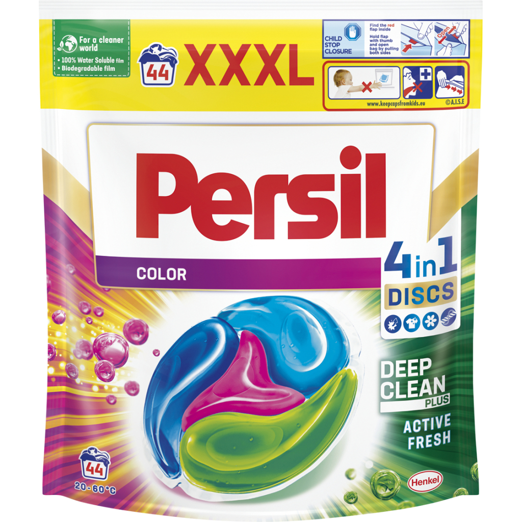 Капсули для прання Persil Discs Color Deep Clean 44 шт. (9000101529937) - зображення 1