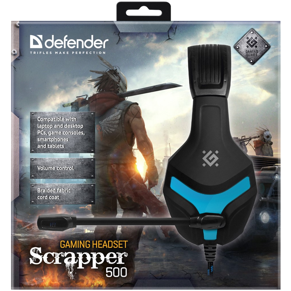 Навушники Defender Scrapper 500 Blue-Black (64501) - зображення 9