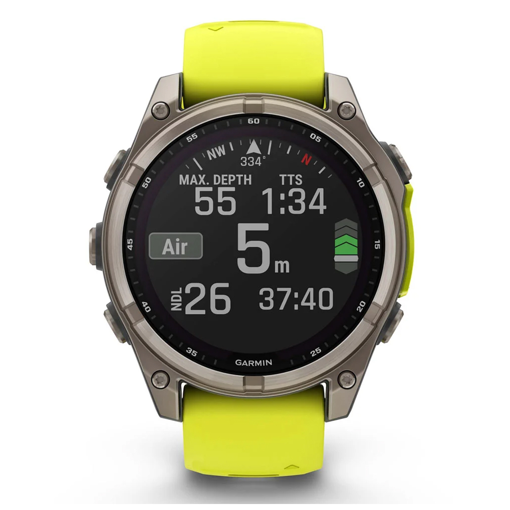 Смарт-годинник Garmin fenix 8 47mm,Saph Solar, BareTi/Graphite,AmpYe/GrphBnd (010-02906-21) - изображение 8