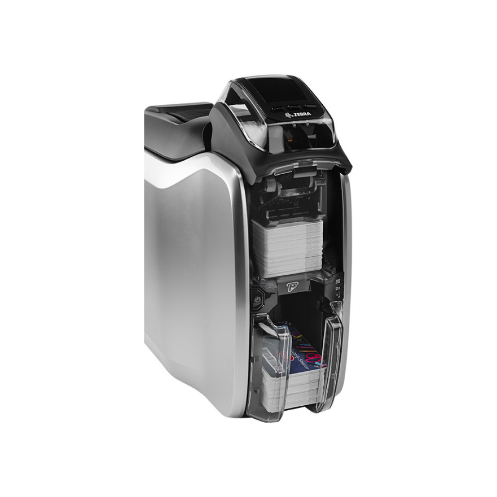 Принтер пластикових карт Zebra ZC300, Single Sided, USB, Ethernet, CardStudio, 200 cards, YMCKO ribbon (ZC31-000CQ00EM00) - зображення 6