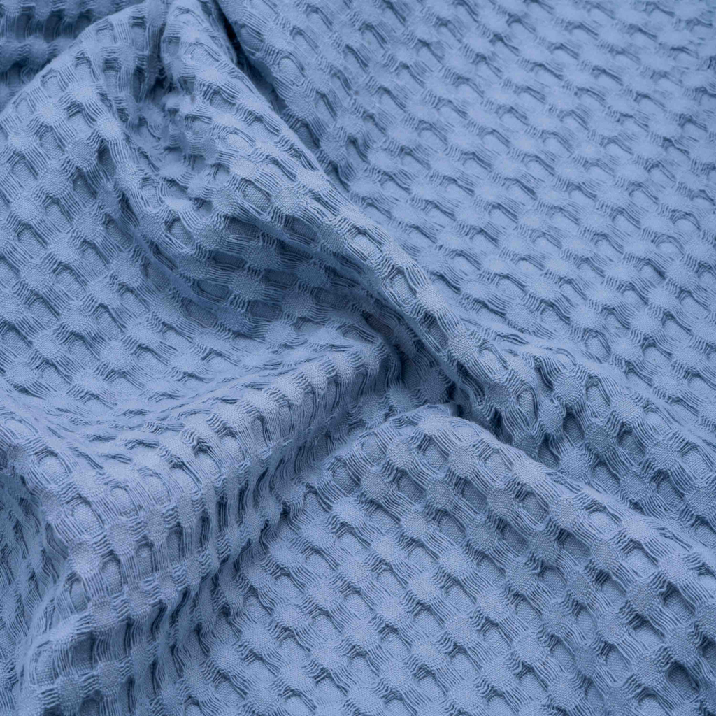 Плед Ardesto Pique 100% бавовна блакитний 160х230 см (ART0816PB) - зображення 9
