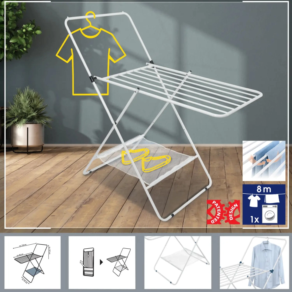 Сушарка для білизни Casa Si City 8m White Підлогова (CS92282W04) (DAS302865) - изображение 5