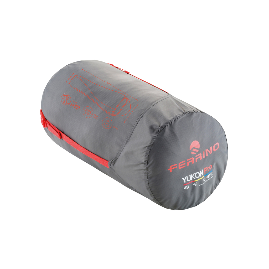 Спальний мішок Ferrino Yukon Pro 0C Scarlet Red/Grey Left (928106) - зображення 4