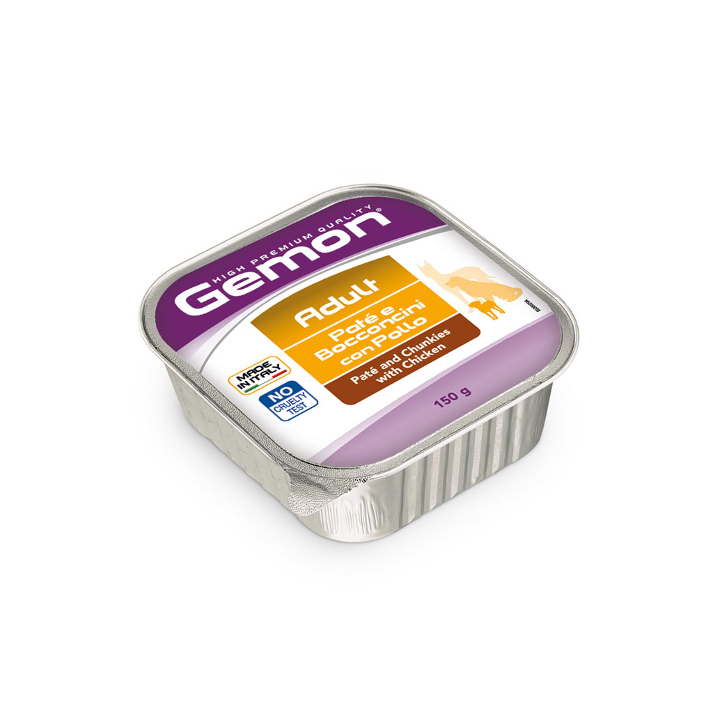 Вологий корм для собак Gemon Dog Wet Adult курка 150 г (8009470300292) - зображення 1