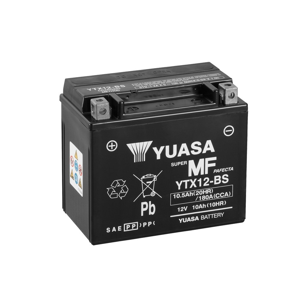 Акумулятор автомобільний Yuasa 12V 10,5Ah MF VRLA Battery (YTX12-BS) - зображення 1