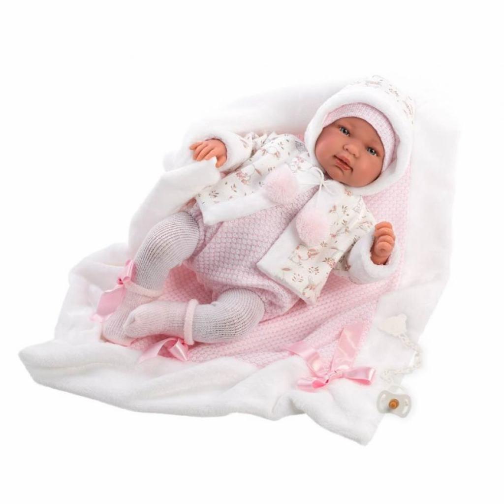 Пупс Llorens що плаче Tina con toquilla, 44 см (84438) - зображення 2
