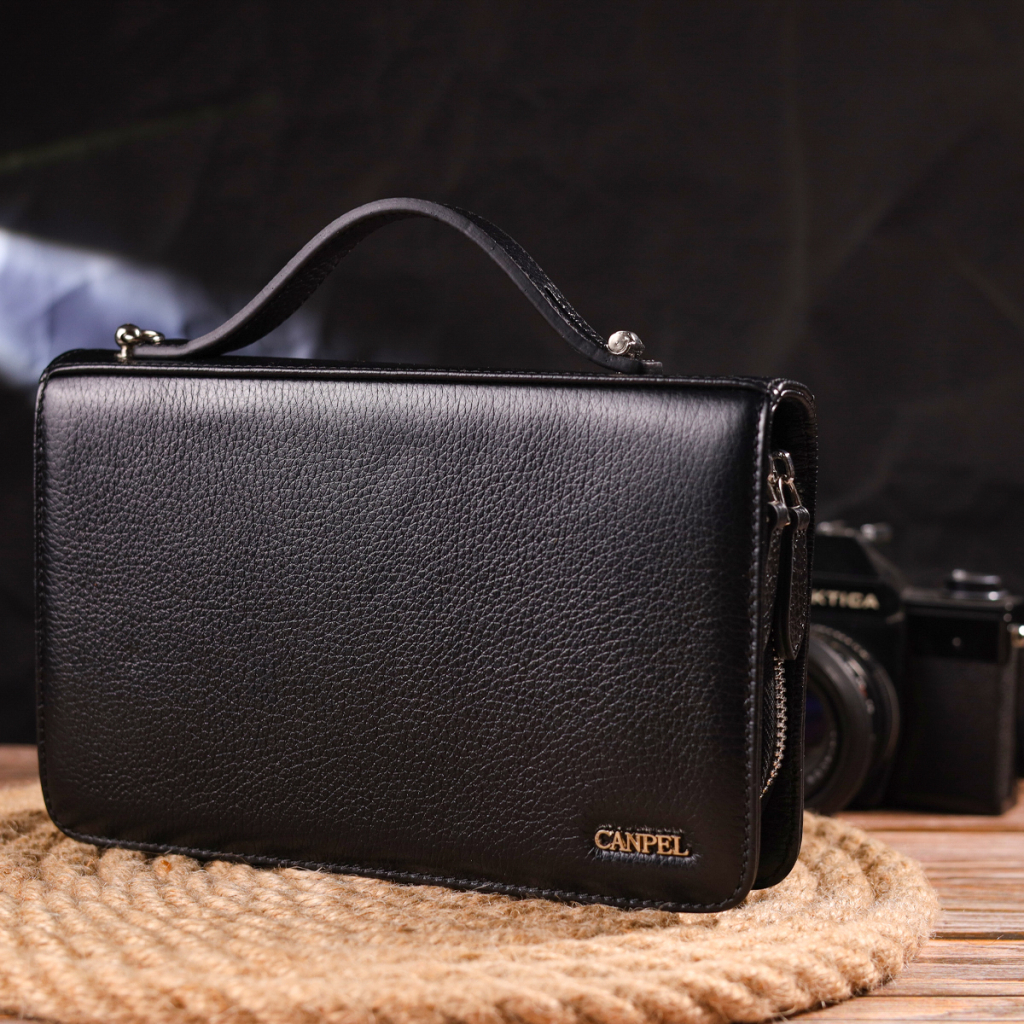 Сумка Canpellini З натуральної шкіри Чорна (21567) - зображення 10