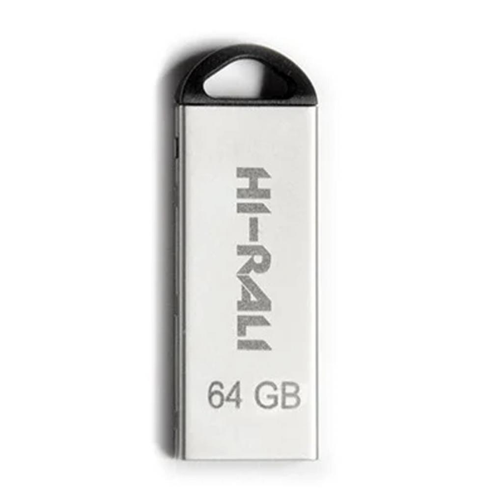 USB флеш накопичувач Hi-Rali 64GB Fit Series Silver USB 2.0 (HI-64GBFITSL) - зображення 1